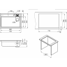 Кухонная мойка GRANULA KS-7308R КРЕМАН RINZER 7308R KPEMAH